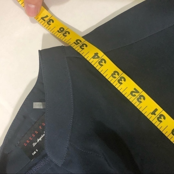 Dress Forum Shirttail Dress Navy Blue Small Mini - Picture 8 of 8